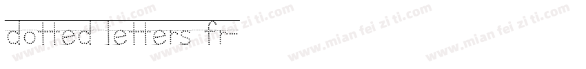 dotted letters fr字体转换